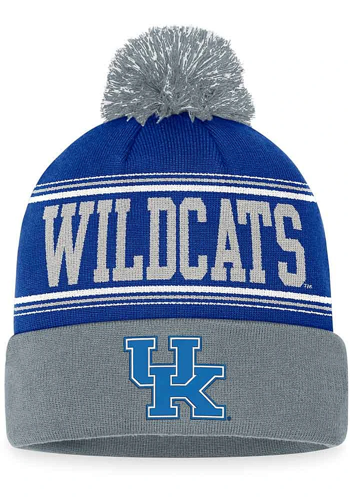 Top of the World Kentucky Wildcats Blue Draft Cuff Pom Mens Knit Hat