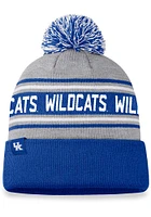 Top of the World Kentucky Wildcats Grey Frigid Cuff Pom Mens Knit Hat