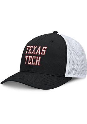 Top of the World Texas Tech Red Raiders BB Trucker Adjustable Hat - Black