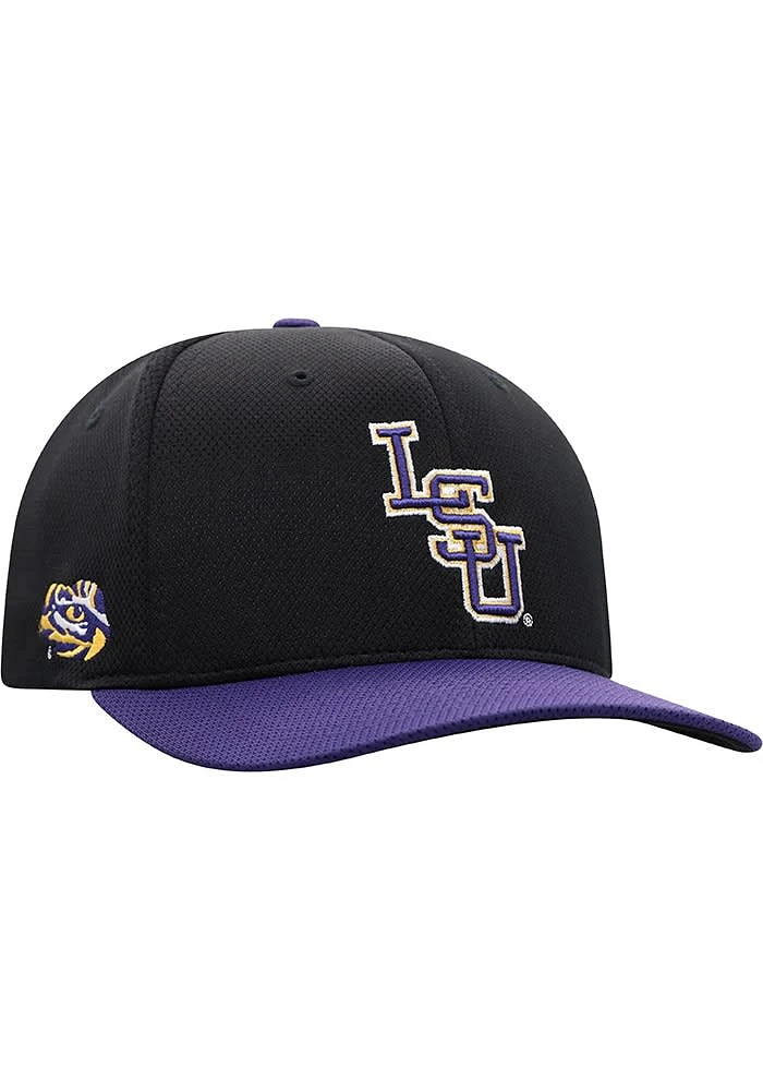 Top of the World LSU Tigers Mens Black Reflex 2T Flex Hat