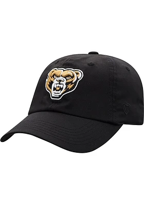 Top of the World Oakland University Golden Grizzlies Staple Adjustable Hat - Black