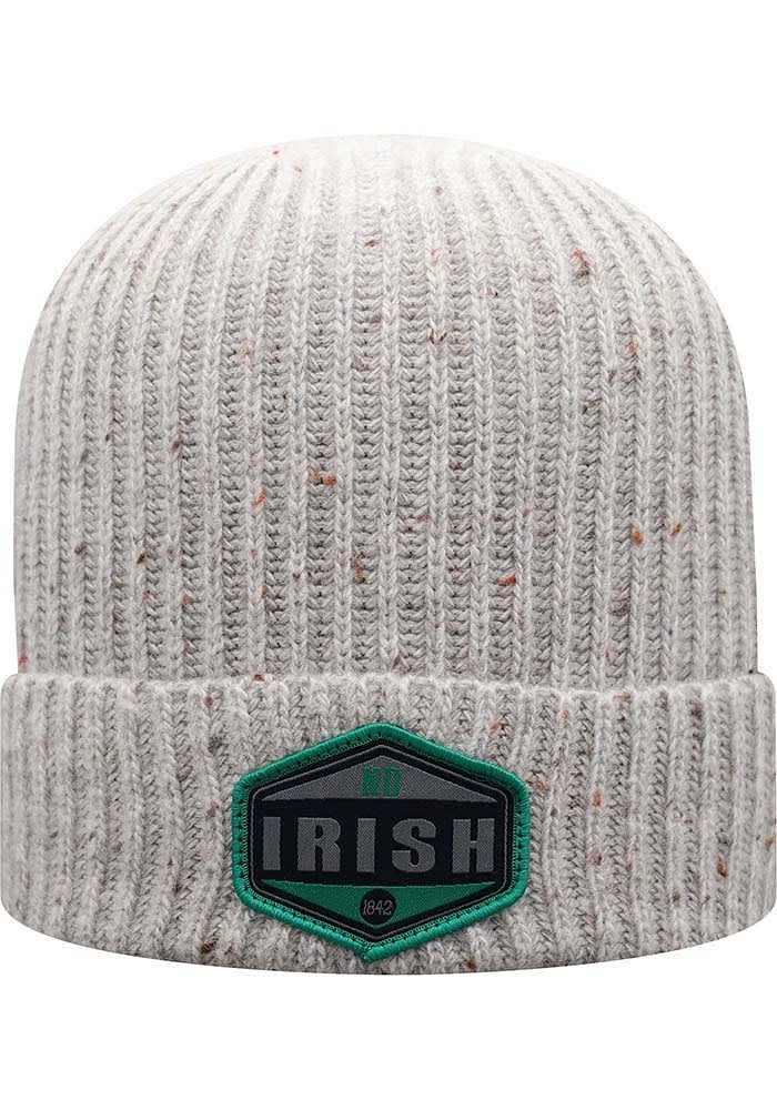 Top of the World Notre Dame Fighting Irish Grey Alp Cuffed Knit Mens Knit Hat