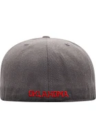 Top of the World Oklahoma Sooners Mens Charcoal Custom 3 Fitted Hat