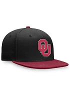 Top of the World Oklahoma Sooners Mens Black 2T NTOF2 Fitted Hat
