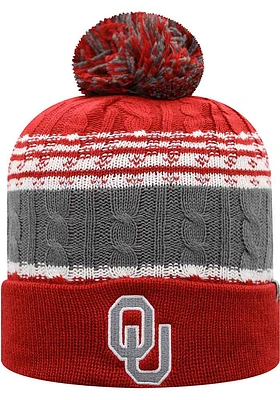 Top of the World Oklahoma Sooners Cardinal Altitude Mens Knit Hat