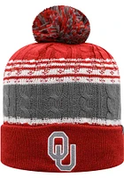 Top of the World Oklahoma Sooners Cardinal Altitude Mens Knit Hat