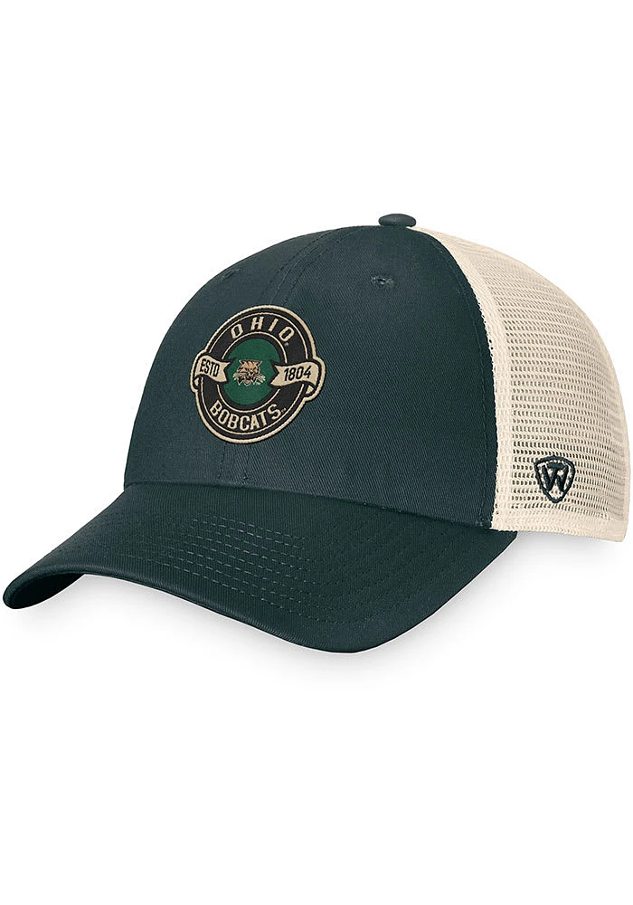 Top of the World Ohio Bobcats Lineage Meshback Adjustable Hat - Green