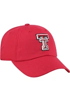 Top of the World Texas Tech Red Raiders Staple Adjustable Hat - Red