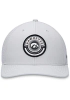 Top of the World Iowa Hawkeyes Ashen Trucker Classic Adjustable Hat - Grey