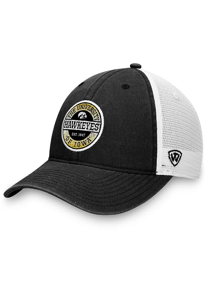 Top of the World Iowa Hawkeyes Mist Meshback Adjustable Hat - Black