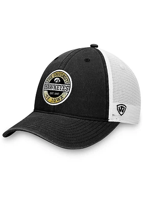 Top of the World Iowa Hawkeyes Mist Meshback Adjustable Hat - Black