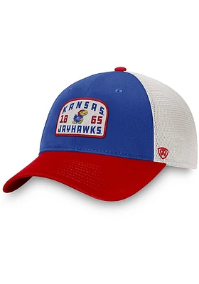 Top of the World Kansas Jayhawks Inherit Meshback Adjustable Hat - Blue