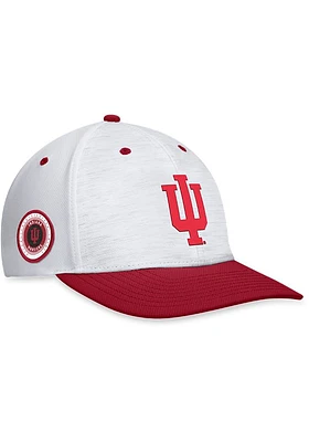 Top of the World Indiana Hoosiers Mens White Beacon Design Flex Hat