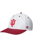 Top of the World Indiana Hoosiers Mens White Beacon Design Flex Hat