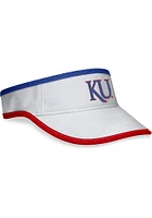 Top of the World Kansas Jayhawks Mens White Daybreak Design Adjustable Visor