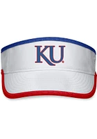 Top of the World Kansas Jayhawks Mens White Daybreak Design Adjustable Visor