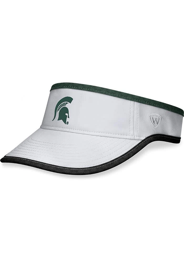 Top of the World Michigan State Spartans Mens White Daybreak Design Adjustable Visor