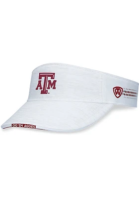 Top of the World Texas A&M Aggies Mens White Flare Adjustable Visor