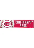 Cincinnati Reds 3x12 Bumper Sticker - Red