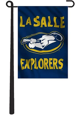 La Salle Explorers 13x18 Blue Silk Screen Garden Flag - Navy Blue