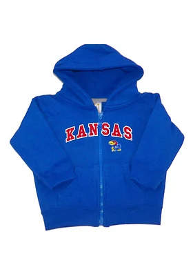 Kansas Jayhawks Toddler Arch Long Sleeve Full Zip Sweatshirt