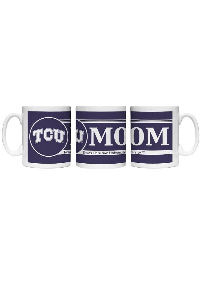 TCU Horned Frogs Mom Ceramic Mug - White
