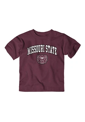 Missouri State Bears Toddler Maroon Arch Mascot Short Sleeve T-Shirt