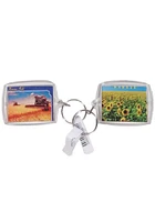 Kansas Sunflower and Wheat Keychain - Yellow
