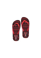 Texas Tech Red Raiders Tribal Fabric Flip Flop Womens Flops