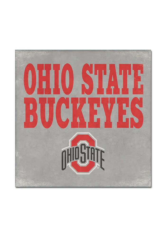 Ohio State Buckeyes Champs Wall Art - White