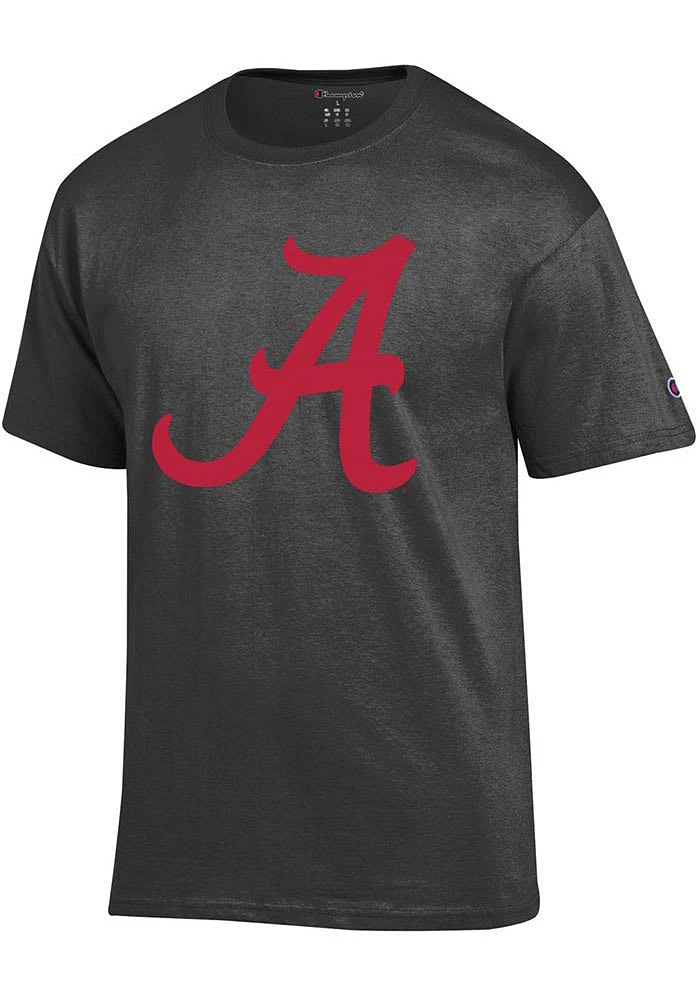 Champion Alabama Crimson Tide Charcoal Big Logo Style Short Sleeve T Shirt