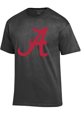 Champion Alabama Crimson Tide Charcoal Big Logo Style Short Sleeve T Shirt
