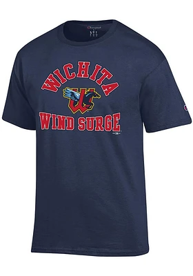 Champion Wichita Wind Surge Navy Blue Jersey Short Sleeve T Shirt