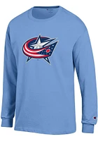 Champion Columbus Blue Jackets Light primary Long Sleeve T Shirt