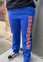 Champion Kansas Jayhawks Mens Blue Open Bottom Sweatpants