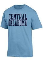 Champion Central Oklahoma Bronchos Blue Arch Name Short Sleeve T Shirt