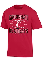 Champion Cincinnati Bearcats Red Football Schedule Short Sleeve T Shirt