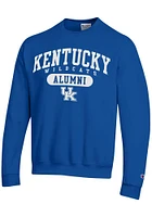 Champion Kentucky Wildcats Mens Blue Number One Alumni Long Sleeve Crew Sweatshirt