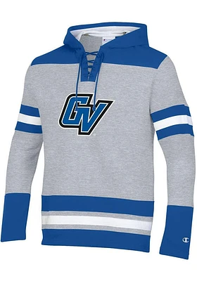 Champion Grand Valley State Lakers Mens Grey Hockey Long Sleeve Hoodie