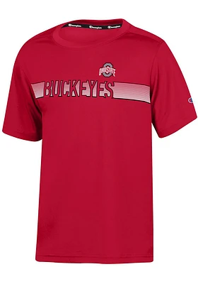 Champion Ohio State Buckeyes Youth Red Impact Short Sleeve T-Shirt