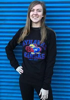 Champion Kansas Jayhawks Black Number One Long Sleeve T Shirt
