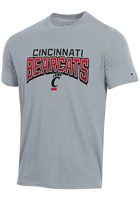 Champion Cincinnati Bearcats Grey Stadium Clear Gel Short Sleeve T Shirt