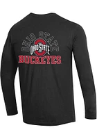 Champion Ohio State Buckeyes Black Stadium Three Hit Long Sleeve T Shirt