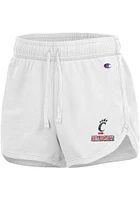 Champion Cincinnati Bearcats Womens White Curved Shorts