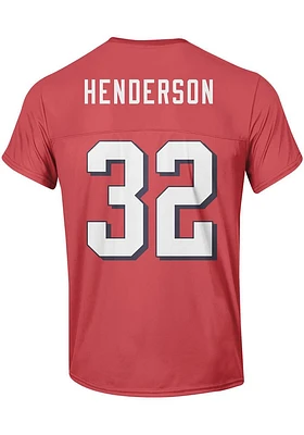 TreVeyon Henderson  Champion Ohio State Buckeyes Red Sublimated Player Football Jersey