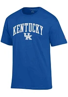 Champion Kentucky Wildcats Blue Arch Mascot Short Sleeve T Shirt