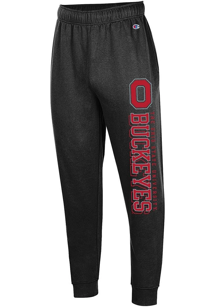 Champion Ohio State Buckeyes Mens Black Stadium Fleece Cargo Sweatpants