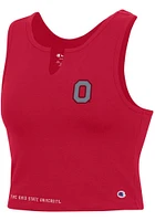 Champion Ohio State Buckeyes Womens Red V Notch Tank Top