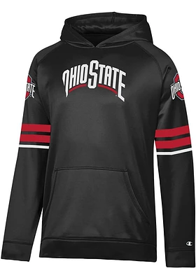 Champion Ohio State Buckeyes Mens Black Stadium Jersey Look Hood