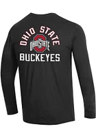 Champion Ohio State Buckeyes Black Stadium Three Hits Long Sleeve T Shirt